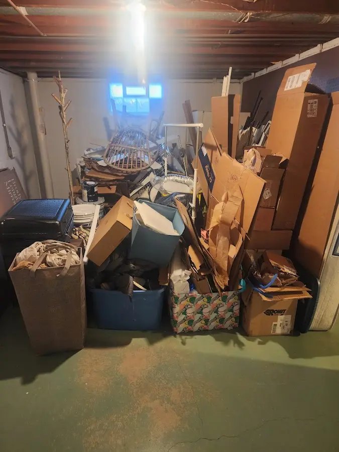 Roll-off dumpster container at job site for 8 Yard Dumpster Rental in Los Angeles